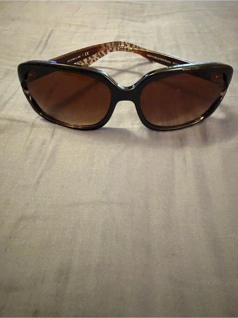 Coach Women's Tortoiseshell Sunglasses with Brown Lenses